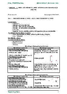 Giáo án Hình học khối 11 - Tiết 1 đến tiết 5