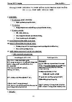 Giáo án Hình học khối 11 - Trường THPT Trung lập