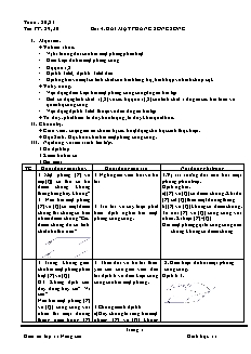 Giáo án Hình học lớp 11 - Tiết 29 đến tiết 54