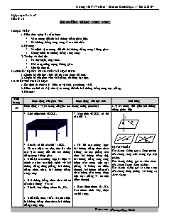 Giáo án Hình học NC lớp 11 tiết 18: Hai đường thẳng song song