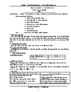 Giáo án lớp 11 – Nâng cao môn Toán Hình