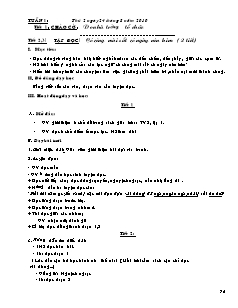 Giáo án Lớp 2 - Tuần 1 đến 18