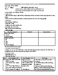 Giáo án môn Địa lý 11 tiết 20: Liên Bang Nga (tiếp theo) - Tiết 3: Thực hành: tìm hiểu sự thay đổi gdp và phân bố nông nghiệp của Liên Bang Nga