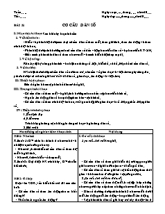 Giáo án môn học Địa lý 10 - Bài 31: Cơ cấu dân số