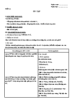 Giáo án môn học Địa lý 10 (nâng cao) - Tiết 14: Ôn tập