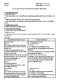 Giáo án môn học Địa lý 10 (nâng cao) - Tiết 53: Địa lí các ngành công nghiệp (tiếp theo)