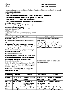 Giáo án môn học Địa lý 10 (nâng cao) - Tiết 55: Một số hình thức chủ yếu của tổ chức lãnh thổ công nghiệp