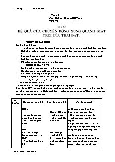 Giáo án môn học Địa lý 10 - Trường THPT Chu Văn An