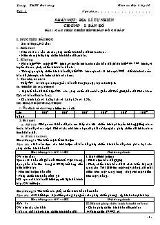 Giáo án môn học Địa lý 10 - Trường THPT Đakrông