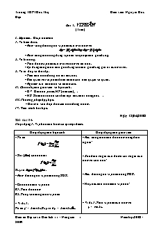 Giáo án môn Toán 11 - Bài 4: Vi phân