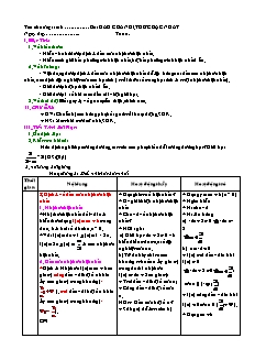 Giáo án môn Toán 11 - Bài dấu của nhị thức bậc nhất