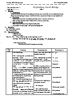 Giáo án môn Toán 11 - Số gần đúng, sai số, bài tập