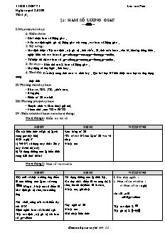 Giáo án môn Toán 11 - Tiết 1 đến tiết 45