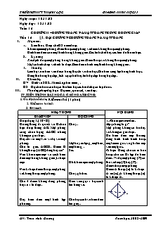 Giáo án môn Toán 11 - Tiết 12 đến tiết 27