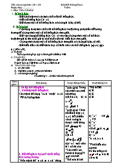 Giáo án môn Toán 11 - Tiết 28 + 29: Bài bất đẳng thức