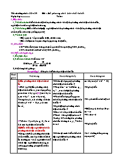 Giáo án môn Toán 11 - Tiết 38, 39: Bất phương trình bậc nhất hai ẩn