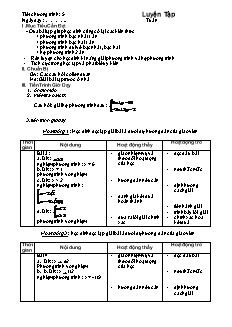 Giáo án môn Toán 11 - Tiết 5: Luyện tập