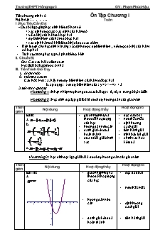 Giáo án môn Toán 11 - Tiết 5: Ôn tập chương i