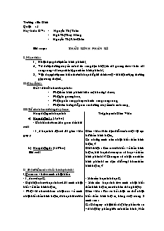 Giáo án môn Vật lý 9 - Bài 44: Thấu kính phân kì