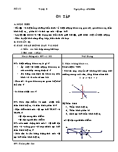 Giáo án môn Vật lý 9 - Tiết 52: Ôn tập