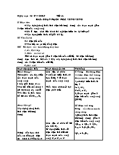 Giáo án môn Vật lý 9 - Võ Đức Thuận - Tiết 5: Đoạn mạch mắc song song