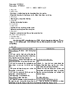 Giáo án soạn Vật lý 8 tiết 5: Biểu diễn lực