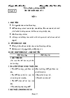 Giáo án Tiếng việt 2 kì 1 (Phần 2) - Trường Tiểu Học Vĩnh Hoà