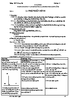 Giáo án Toán khối 11 - Bài 1 đến bài 8