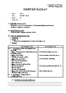 Giáo án Toán lớp 2 tuần 14: Luyện tập 65 – 38, 46 – 17, 57 – 28, 78 – 29