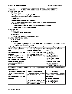 Giáo án tự chọn 10 (Cơ bản) - Năm học 2011 – 2012