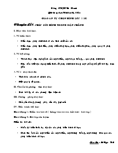 Giáo án tự chọn Hình học lớp 11 - Trường THPT Như Thanh