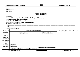 Giáo án Vật lý 11 - Bài 23: Tụ điện