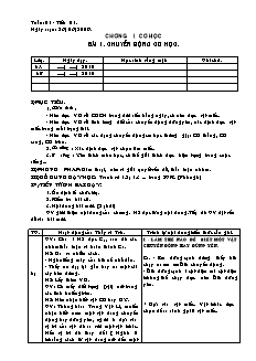 Giáo án Vật lý 8 bài 1 đến 4