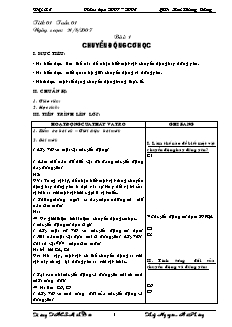 Giáo án Vật lý 8 kì 1 - 2 cột