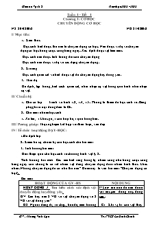 Giáo án Vật lý 8 - Tr. PTCS Lê Đình Chinh