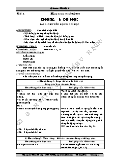 Giáo án Vật lý 8 - Trường THCS Nguyễn Tri Phương