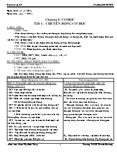 Giáo án Vật lý 8 - Trường THCS Thanh Khương