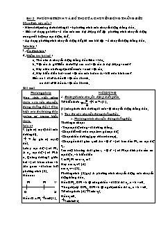 Giáo án Vật lý khối 10 - Bài 3: Phương trình và đồ thị của chuyển động thẳng đều