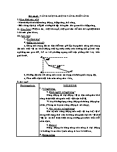 Giáo án Vật lý khối 10 - Bài 44, 45: Năng lượng - động năng - Thế năng