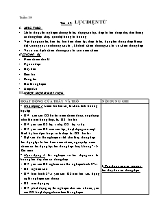 Giáo án Vật lý khối 9 - Học kì I - Tuần 15