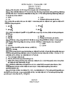 Giáo án Vật lý khối 9 - Học kì I - Tuần 18