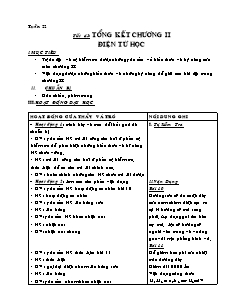 Giáo án Vật lý khối 9 - Học kì I - Tuần 22