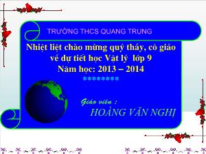 Giáo án Vật lý lớp 9 - Bài 23: Từ phổ - Đường sức từ