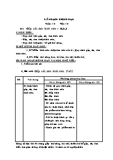 Kế hoạch giảng dạy Thủ công 2 tuần 13: Gấp, cắt, dán hình tròn – Tiết 2