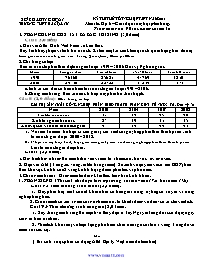 Kỳ thi thử tốt nghiệp THPT năm 2011 môn thi: Địa lí – giáo dục trung học phổ thông. Thời gian làm bài: 90 phút, không kể giao đề