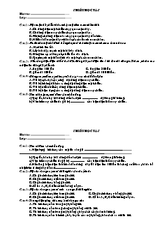 Phiếu học tập Vật lý 9