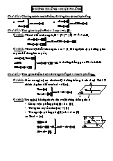 Phương pháp chứng minh trong không gian - Đường thẳng – Mặt phẳng