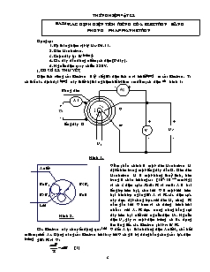 Thí nghiệm môn Vật lý - Bài 2: Xác định điện tích riêng của electron bằng phương pháp manhetron