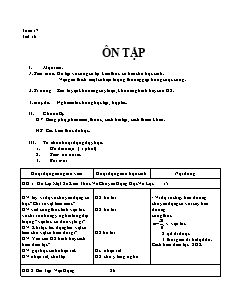 Bài dạy Vật lý lớp 8 tuần 17: Ôn tập