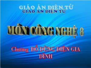 Bài giảng môn Công nghệ lớp 10 - Bài 42: Nồi cơm điện